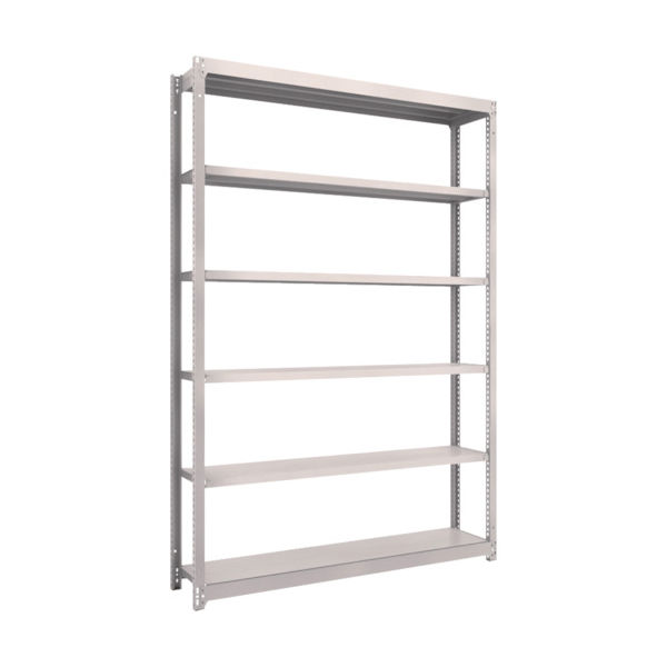 TRUSCO スチールラック M1.5型軽中量棚 1460×295×H2100 6段単体 ネオグレー M1.5-7536 NG（直送品）