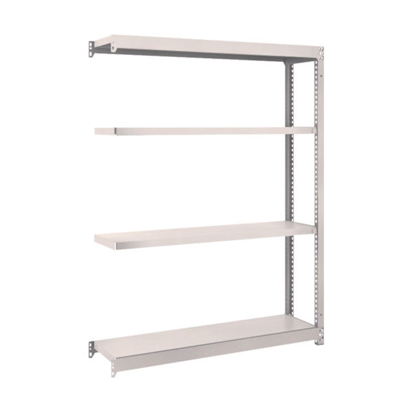 TRUSCO スチールラック M1.5型軽中量棚 1160×295×H1500 4段連結 ネオグレー M1.5-5434B NG（直送品）