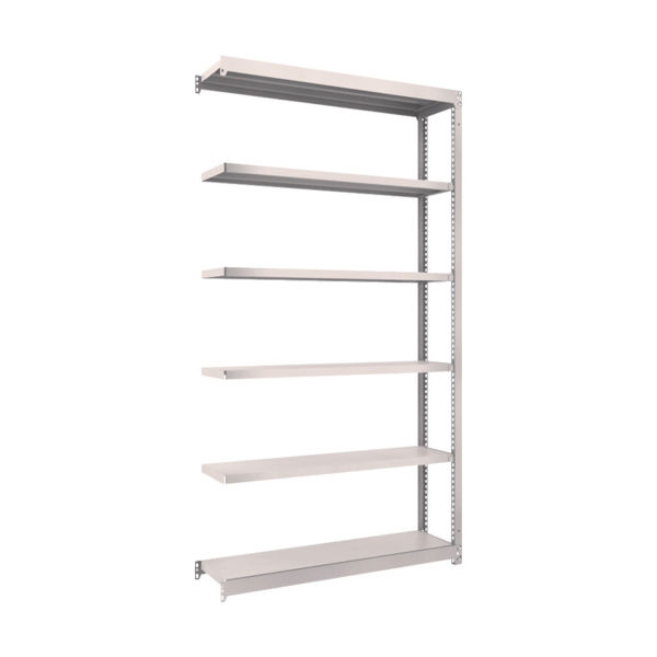 TRUSCO スチールラック M1.5型軽中量棚 1160×295×H2100 6段連結 ネオグレー M1.5-7436B NG（直送品）