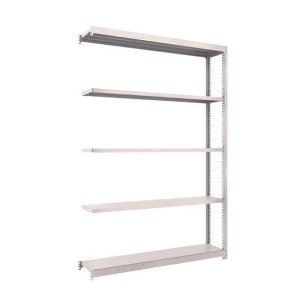 TRUSCO スチールラック M1.5型軽中量棚 1460X295XH2100 5段連結 ネオグレー M1.5-7535B NG（直送品）