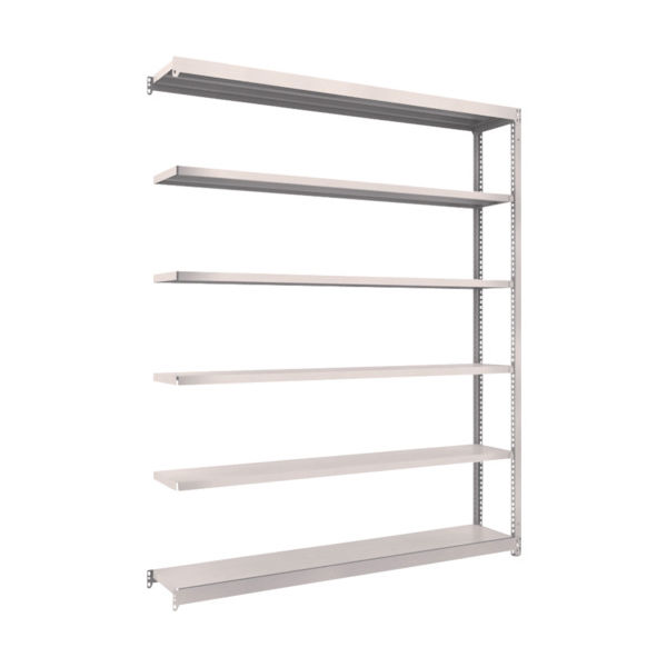 TRUSCO スチールラック M1.5型軽中量棚 1760×295×H2100 6段連結 ネオグレー M1.5-7636B NG（直送品）