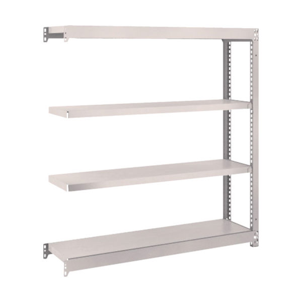 TRUSCO スチールラック M1.5型軽中量棚 1160×295×H1200 4段連結 ネオグレー M1.5-4434B NG（直送品）