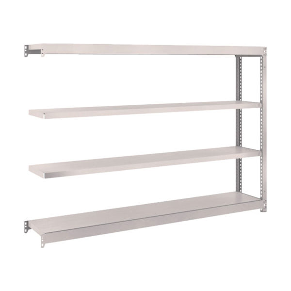 TRUSCO スチールラック M1.5型軽中量棚 1760×295×H1200 4段連結 ネオグレー M1.5-4634B NG（直送品）