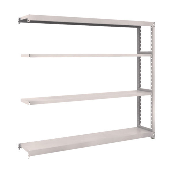 TRUSCO スチールラック M2型軽中量棚 1760×300×H1500 4段 連結 ネオグレー M2-5634B NG 1セット(1個)（直送品）