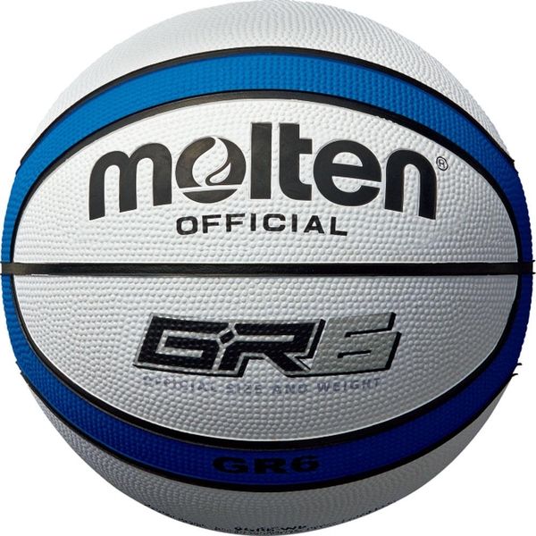 モルテン(molten) バスケットボール6号球 GR6 ホワイト×ブルー BGR6WB BGR6WB 1個（直送品）