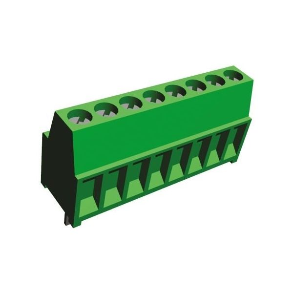 TE Connectivity 基板用端子台， Buchananシリーズ， 2.54mmピッチ ， 1列， 8極， 緑 282834-8（直送品）