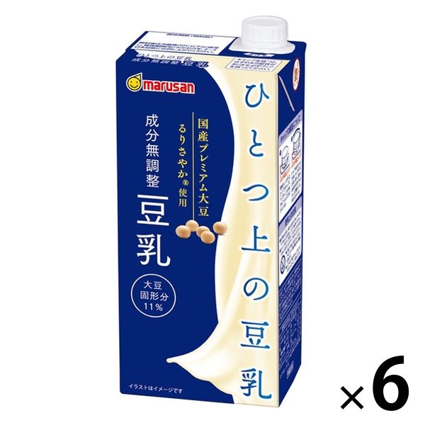 マルサンアイ ひとつ上の豆乳 無調整 1000ml 1箱（6本入）