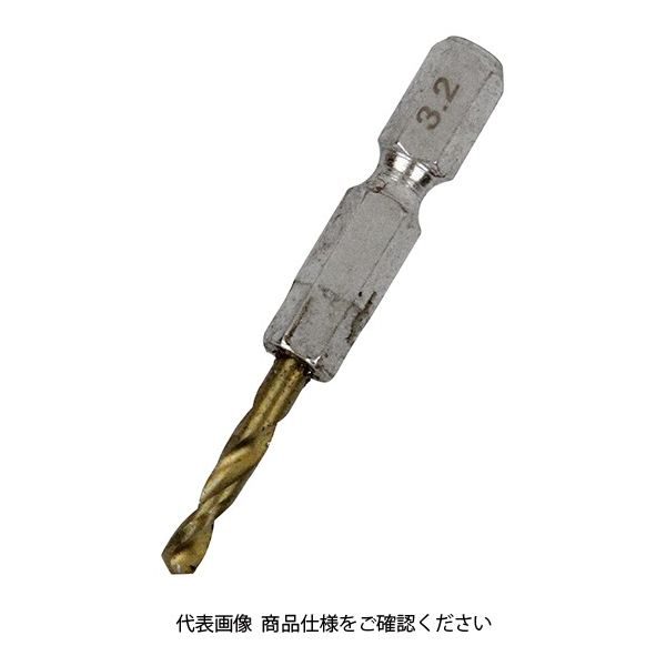 藤原産業 SK11 六角軸Tin鉄ドリル 極短 3.2mm 1セット(5個)（直送品）