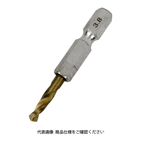 藤原産業 SK11 六角軸Tin鉄ドリル 極短 3.8mm 1セット(5個)（直送品）