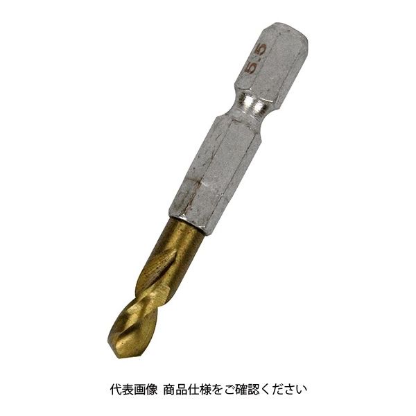 藤原産業 SK11 六角軸Tin鉄ドリル 極短 5.5mm 1セット(4個)（直送品）