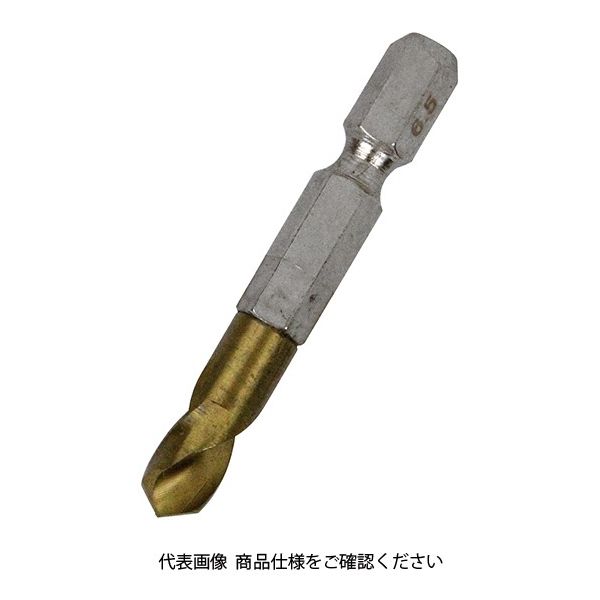 藤原産業 SK11 六角軸Tin鉄ドリル 極短 6.5mm 1セット(4個)（直送品）