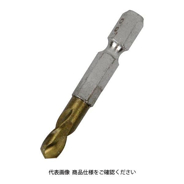 藤原産業 SK11 六角軸Tin鉄ドリル 極短 6.0mm 1セット(4個)（直送品）