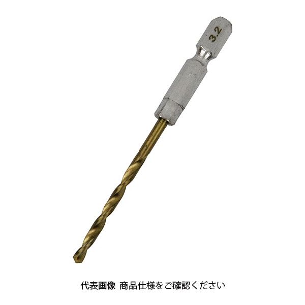 藤原産業 SK11 六角軸Tin鉄ドリル 普通 3.2mm 1セット(5個)（直送品）