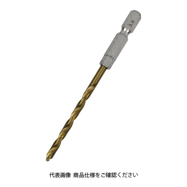 藤原産業 SK11 六角軸Tin鉄ドリル 普通 3.8mm 1セット(5個)（直送品）
