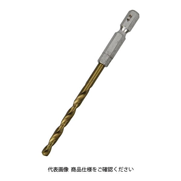 藤原産業 SK11 六角軸Tin鉄ドリル 普通 4.2mm 1セット(5個)（直送品）