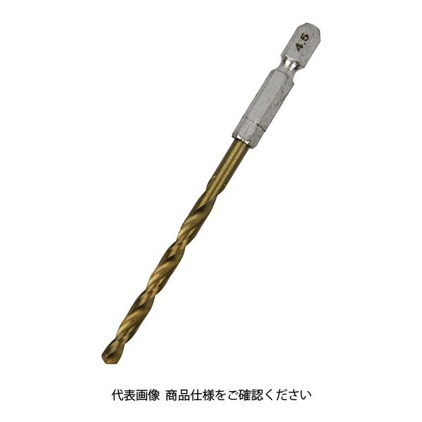 藤原産業 SK11 六角軸Tin鉄ドリル 普通 4.5mm 1セット(4個)（直送品）