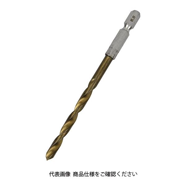 藤原産業 SK11 六角軸Tin鉄ドリル 普通 5.5mm 1セット(4個)（直送品）
