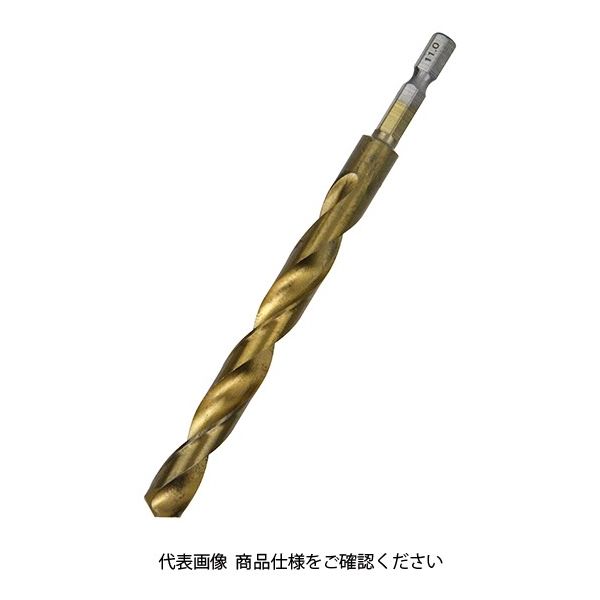 藤原産業 SK11 六角軸Tin鉄ドリル 普通 11.0mm 1セット(4個)（直送品）