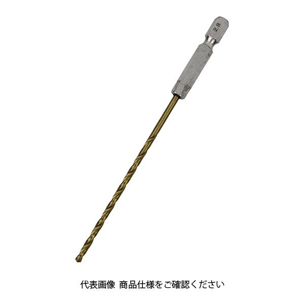 藤原産業 SK11 六角軸Tin鉄ドリル 微長 2.8mm 1セット(4個)（直送品）