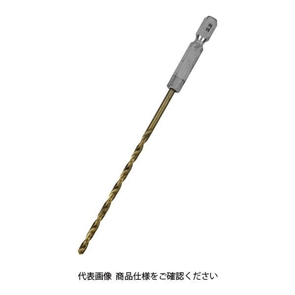 藤原産業 SK11 六角軸Tin鉄ドリル 微長 3.2mm 1セット(4個)（直送品）