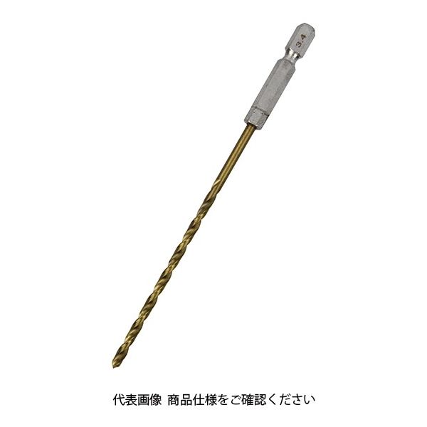 藤原産業 SK11 六角軸Tin鉄ドリル 微長 3.4mm 1セット(4個)（直送品）