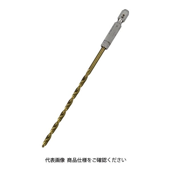 藤原産業 SK11 六角軸Tin鉄ドリル 微長 3.8mm 1セット(4個)（直送品）