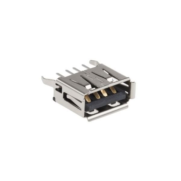 モレックス Molex USBコネクタ A タイプ， メス スルーホール 105057-0001 1ロット（2個）（直送品）
