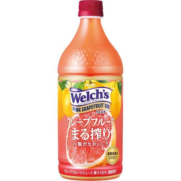 アサヒ飲料 業務用 Welch'sピンクグレープフルーツ100PET 57962 1ケース 800g×8本 常温（直送品） - アスクル