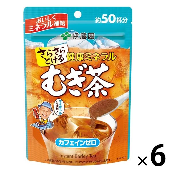 【水出し可】伊藤園 健康ミネラルむぎ茶 粉末 1箱（40g×6袋）