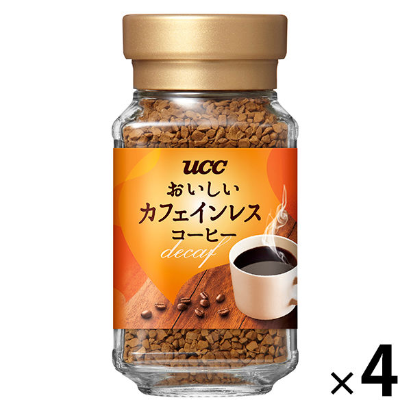 UCC上島珈琲 おいしいカフェインレスコーヒー 瓶 1セット（45g×4本