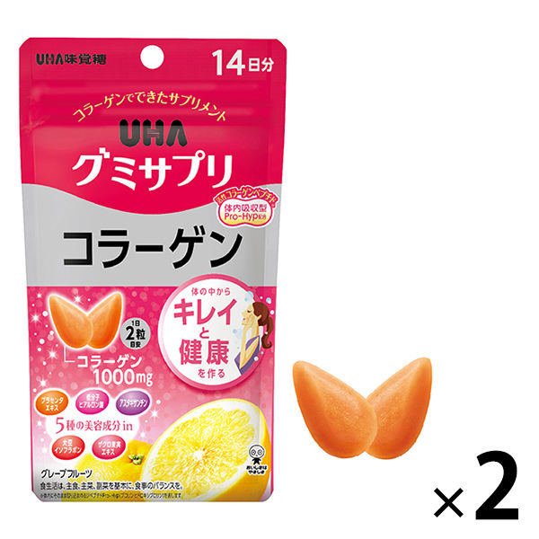 UHAグミサプリ　コラーゲン　1セット（14日分×2袋）　UHA味覚糖　サプリメント