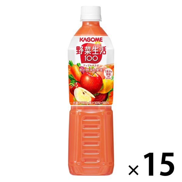 カゴメ 野菜生活100 アップルサラダ スマートPET 720ml 1箱（15本入）【野菜ジュース】