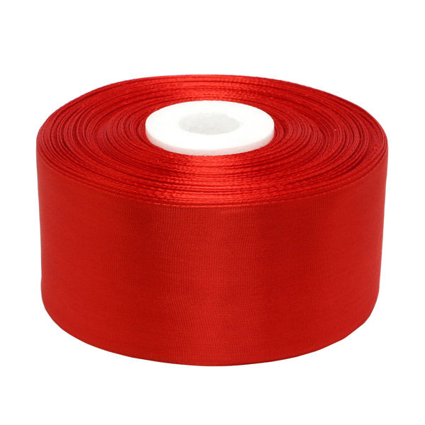 日本紐釦貿易 カラーリボン 巾48mm×29m お徳用5反 カラー/赤 AMK48-2-5 1個(5巻)