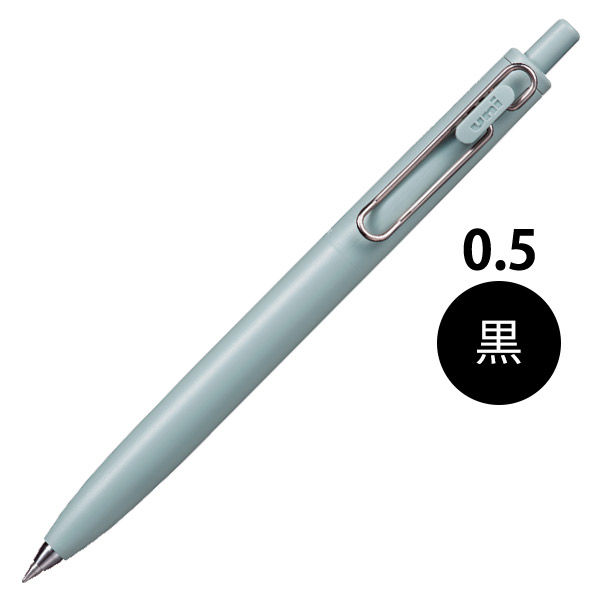 まとめ) 三菱鉛筆 水性ボールペン ユニボール 0.5mm 赤 UB105.15 1本