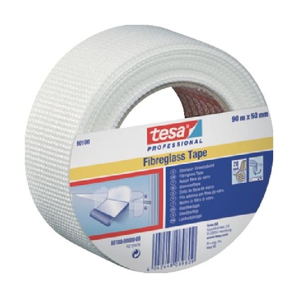 テサテープ tesa グラスファイバーテープ(ボード目地用)テサ60100 50mmx90m 60100-50-90 1巻 250-5578（直送品）