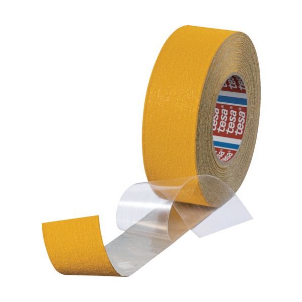 テサテープ tesa アンチスリップテープ アルミ入り テサ60955 黄 50mmx18m 60955PV1-50-18 1巻（直送品）