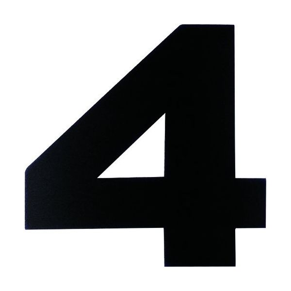 ダイドーハント マグネット切り文字 ブラック 4 10177780 1枚 144-2025（直送品）