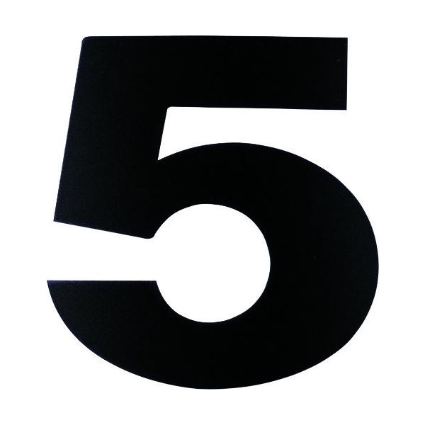 ダイドーハント マグネット切り文字 ブラック 5 10177781 1枚 144-2077（直送品）