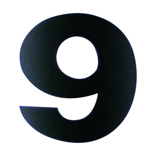 ダイドーハント マグネット切り文字 ブラック 9 10177785 1枚 144-2060（直送品）