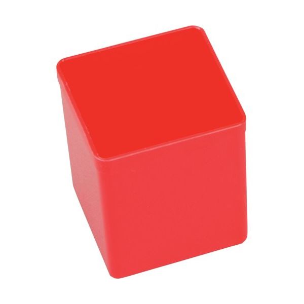 Allit プラスチックボックス Allitパーツケース EuroPlus用 赤 54X54X63mm 456305 1個 249-3800（直送品）