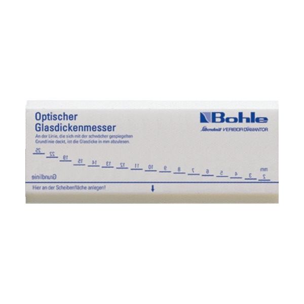 Bohle ボーレ ガラスシクネスゲージ 2~25mm BO5164900 1個 258-0615（直送品）