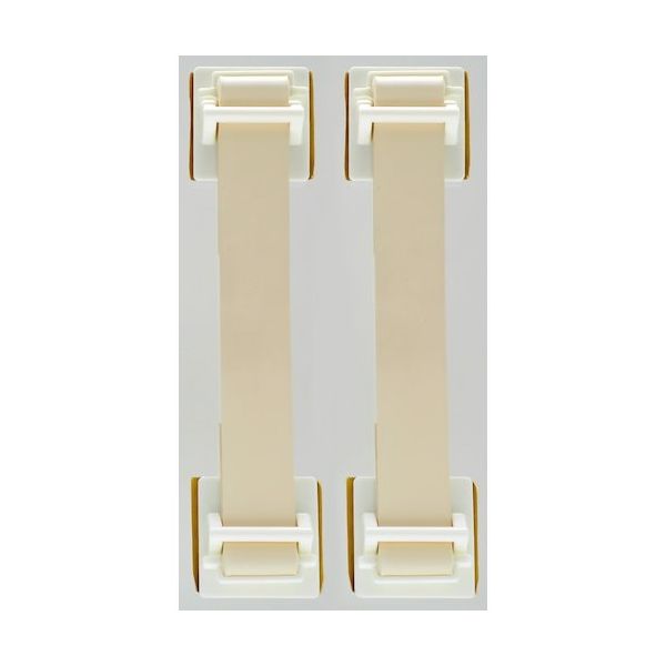 トラスコ中山 TRUSCO 地震対策 転倒防止ゴムベルト(2本入)アイボリー FPRB-IV 1パック(2本) 257-7469（直送品）