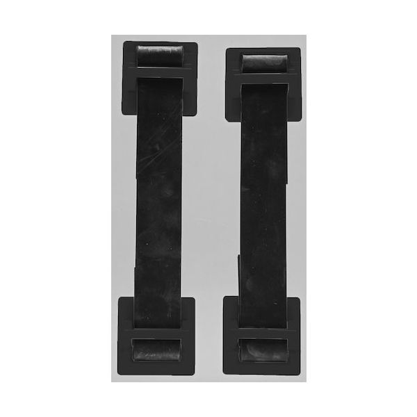 トラスコ中山 TRUSCO 地震対策 転倒防止ゴムベルト(2本入)ブラック FPRB-BK 1パック(2本) 257-7467（直送品）