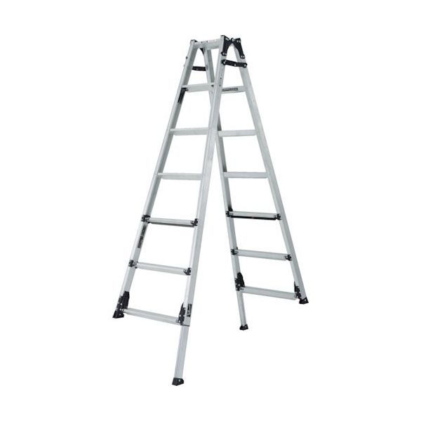 上部操作式伸縮脚付はしご兼用脚立 GAUDI STANDARD(ガウディ スタンダード)210CM 最大使用質量100KG GUS210（直送品）