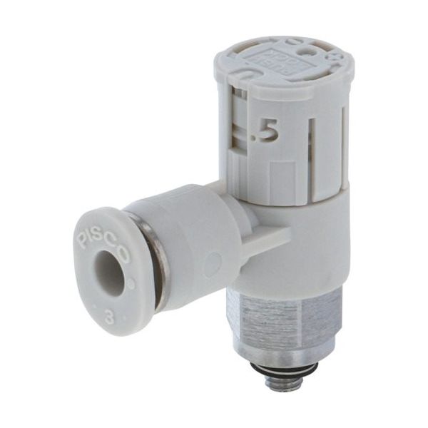 日本ピスコ ピスコ スピードコントローラダイヤル付タイプ エルボ メーターアウト制御 流量:標準タイプ JSGC4-M3AW 1個 260-1794（直送品）