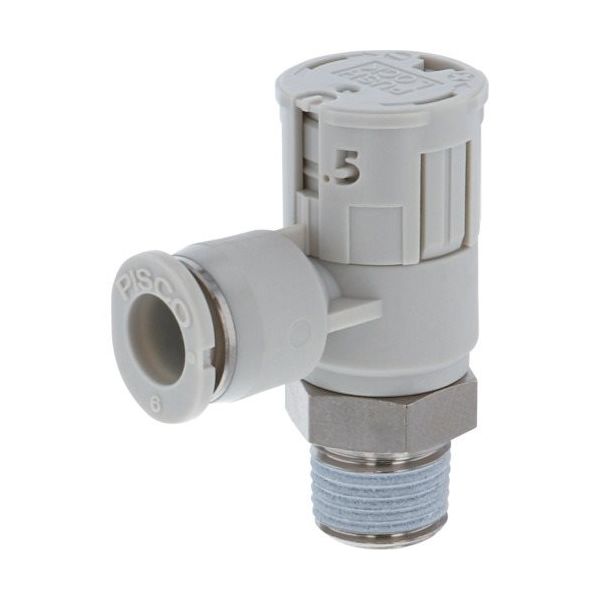 日本ピスコ ピスコ スピードコントローラダイヤル付タイプ エルボ メーターアウト制御 流量:標準タイプ JSGC12-03AW 1個 260-3348（直送品）