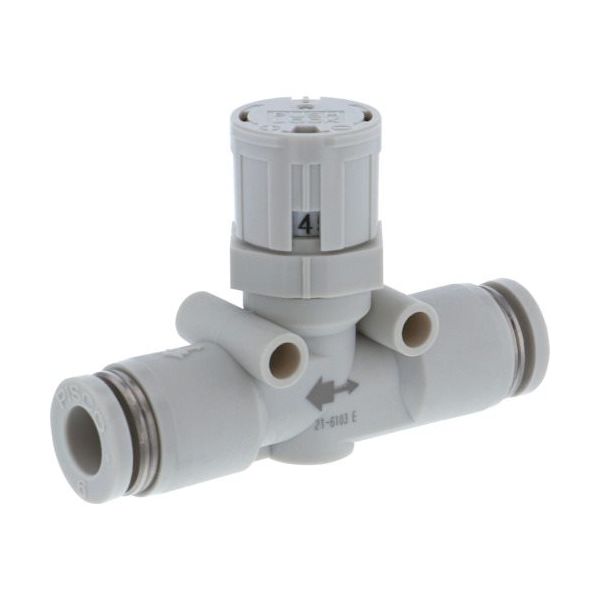 日本ピスコ PISCO スピードコントローラダイヤル付タイプ ユニオンストレート(低流量タイプ) φ8用 JSGU8LW 1個（直送品）