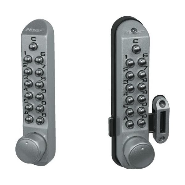 長沢製作所 長沢 キーレックス K592T 面付本締錠 両面ボタン NK592T MU0 1組(1セット) 249-6996（直送品）