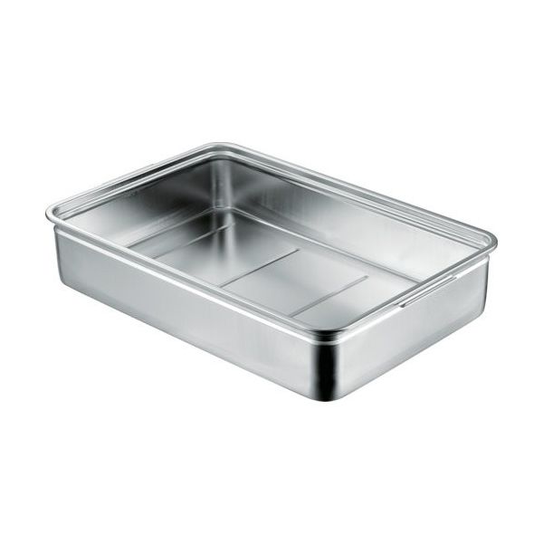 赤川器物製作所 スギコ SUGICO 18ー8 サニタリー番重バット(取っ手一体型) 中8cm SNB-S8 1枚 257-4140（直送品）