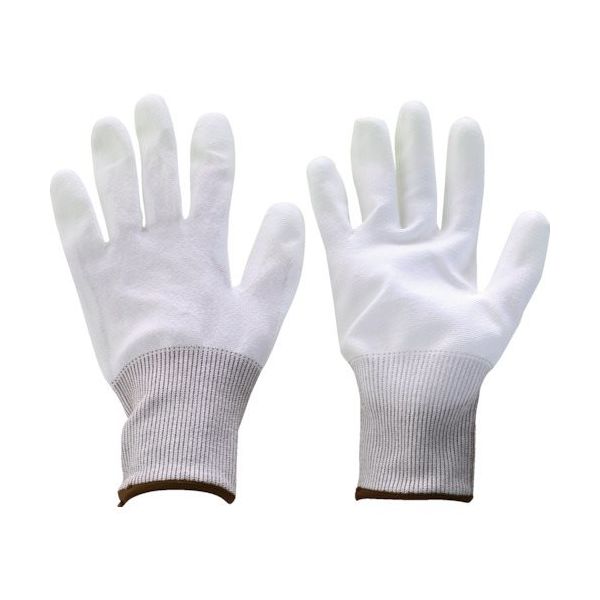 トラスコ中山 TRUSCO 耐切創ウレタン背抜き手袋 耐切創レベル2 Lサイズ TCRGU2-L 1双 255-9312（直送品）